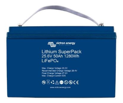 Picture of Victron Energy Lithium SuperPack 25.6V 50Ah (M8) | Lithium | BAT524050705