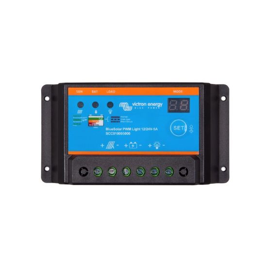 Picture of Victron Energy BlueSolar PWM Light Charge Controller 12/24V 5A | SCC010005000