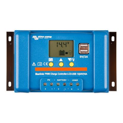 Picture of Victron Energy BlueSolar PWM LCD&USB 12/24V 10A | SCC010010050