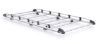 Picture of Rhino KammRack Roof Rack 2.8m long x 1.4m wide - Fixed and T-Track for Volkswagen T5 Transporter 2002-2015 | L1 | H1 | Twin Rear Doors | K507