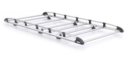 Picture of Rhino KammRack Roof Rack 2.6m long x 1.4m wide - Fixed and T-Track for Volkswagen T6 Transporter 2015-Onwards | L1 | H1 | Tailgate | K508