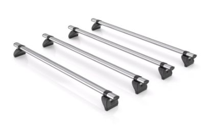 Picture of Rhino 4 KammBar Fleet Steel Roof Bars for Maxus Deliver 9 2020-Onwards | L3 | H2, H3 | Twin Rear Doors | XC4FL