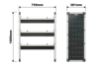 Picture of Van Guard Trade Van Racking Single Unit - 3 Angled Shelves - H1009mm x W750mm | TVR-102