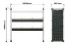 Picture of Van Guard Trade Van Racking Single Unit - 1 Straight Shelf, 2 Angled Shelves - H1009mm x W1000mm | TVR-204