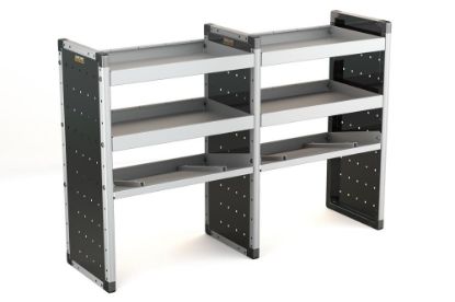 Picture of Van Guard Trade Van Racking - Double Unit - All straight shelves - 1466mm (w) (683mm x 683mm) x 1009mm (h) | TVR-DBL-001
