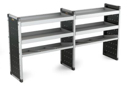 Picture of Van Guard Trade Van Racking - Double Unit - All straight shelves - 1009(h) x 1966 (w) - 1966mm (w) (933mm x 933mm) x 1009mm (h) | TVR-DBL-004