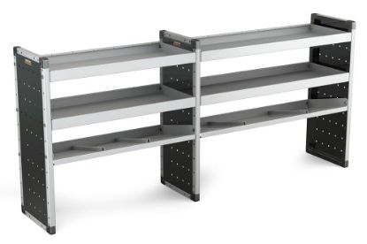Picture of Van Guard Trade Van Racking - Double Unit - All straight shelves  - 2216mm (w) (933mm x 1183mm) x 1009mm (h) | TVR-DBL-005