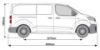 Picture of Van Guard ULTIRack+ Roof Rack with 4 Load Stops for Citroen Dispatch 2016-Onwards | L2 | H1 | Twin Rear Doors | VGUR-272