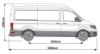 Picture of Van Guard ULTIRack+ Roof Rack with 4 Load Stops for MAN TGE 2017-Onwards | L3 | H3 | Twin Rear Doors | VGUR-280