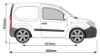 Picture of Van Guard ULTIRack+ Roof Rack with 4 Load Stops for Mercedes Citan 2012-2021 | L1 | H1 | Twin Rear Doors | VGUR-222