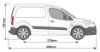 Picture of Van Guard ULTIRack+ Roof Rack with 4 Load Stops for Peugeot Partner 2008-2018 | L1 | H1 | Twin Rear Doors | VGUR-234