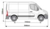 Picture of Van Guard ULTIRack+ Roof Rack with 4 Load Stops for Renault Master 2010-Onwards | L1 | H1 | Twin Rear Doors | VGUR-270