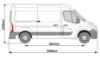 Picture of Van Guard ULTIRack+ Roof Rack with 4 Load Stops for Renault Master 2010-Onwards | L2 | H2 | Twin Rear Doors | VGUR-244