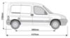 Picture of Van Guard Rear Roof Bar Roller for Peugeot Partner 1996-2008 | L1 | H1 | Twin Rear Doors | VGR-23