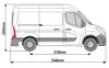 Picture of Van Guard Driver Side Van Racking for Nissan Interstar 2022-Onwards | L1 | H2 | TVR-DBL-011