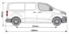 Picture of Van Guard 3 ULTIBar+ Aluminium Van Roof Bars + 4 load stops for Fiat Scudo 2022-Onwards | L2 | H1 | VG335-3