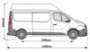 Picture of Van Guard Driver Side Van Racking for Nissan Primastar 2022-Onwards | L2 | H2 | TVR-DBL-011