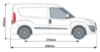 Picture of Van Guard ULTIRack+ Roof Rack with 4 Load Stops for Fiat Doblo 2010-2021 | L1 | H1 | Twin Rear Doors | VGUR-242