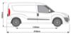 Picture of Van Guard ULTIRack+ Roof Rack with 4 Load Stops for Fiat Doblo 2010-2021 | L2 | H1 | Twin Rear Doors | VGUR-243