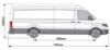 Picture of Rhino KammRack Roof Rack 4.8m long x 1.6m wide - Fixed and T-Track for MAN TGE 2017-Onwards | L5 | H3 | Twin Rear Doors | K670