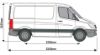 Picture of Rhino KammRack Roof Rack 3.2m long x 1.6m wide - Fixed and T-Track for Volkswagen Crafter 2006-2017 | L1 | H1 | Twin Rear Doors | K517