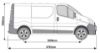 Picture of Rhino KammRack Roof Rack 3.0m long x 1.6m wide for Vauxhall Vivaro 2001-2014 | L1 | H1 | Twin Rear Doors | K501