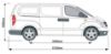 Picture of Van Guard Rear Roof Bar Roller for Hyundai iLoad 2009-Onwards | L1 | H1 | Twin Rear Doors | VGR-07