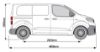 Picture of Rhino 2.2 m SafeStow4 (Extra Wide Ladder) for Citroen Dispatch 2016-Onwards | L1 | H1 | Twin Rear Doors | RAS16-SK23