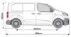 Picture of Rhino 2.2 m SafeStow4 (Extra Wide Ladder) for Peugeot Expert 2016-Onwards | L1 | H1 | Twin Rear Doors | RAS16-SK23