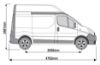 Picture of Van Guard Passenger Side Van Racking for Renault Trafic 2001-2014 | L1 | H2 | TVR-503