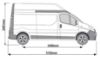 Picture of Van Guard Passenger Side Van Racking for Renault Trafic 2001-2014 | L2 | H2 | TVR-603