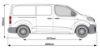 Picture of Van Guard Passenger Side Van Racking for Vauxhall Vivaro 2019-Onwards | L1 | H1 | TVR-203