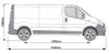 Picture of Van Guard Driver Side Van Racking for Vauxhall Vivaro 2001-2014 | L2 | H1 | TVR-DBL-005