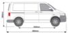 Picture of Van Guard Passenger Side Van Racking for Volkswagen T6 Transporter 2015-Onwards | L1 | H1 | TVR-203