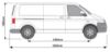 Picture of Van Guard Passenger Side Van Racking for Volkswagen T6 Transporter 2015-Onwards | L2 | H1 | TVR-303