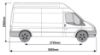 Picture of Rhino KammRack Roof Rack 3.2m long x 1.7m wide for Ford Transit 2000-2014 | L3 | H3 | Twin Rear Doors | K534