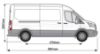 Picture of Van Guard Trade Van Racking - Bronze Package - Passenger Side for Ford Transit 2014-Onwards | L3 | H2 | TVR-B-013-NS
