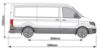 Picture of Van Guard Trade Van Racking - Silver Package - Passenger Side for Volkswagen Crafter 2017-Onwards | L3 | H2 | TVR-S-005-NS