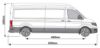Picture of Van Guard Trade Van Racking - Silver Package - Passenger Side for Volkswagen Crafter 2017-Onwards | L4 | H3 | TVR-S-012-NS