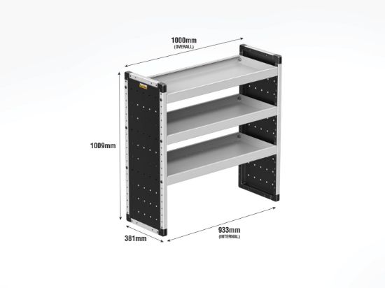 Picture of Van Guard Bronze Trade Van Racking Package - Nearside for Peugeot Partner 2018-Onwards | L2 | H1 | TVR-B-002-NS