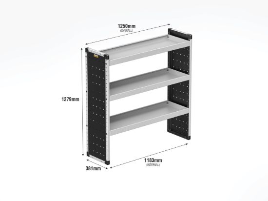 Picture of Van Guard Bronze Trade Van Racking Package - Nearside for Ford Transit Custom 2013-2023 | L2 | H2 | TVR-B-004-NS
