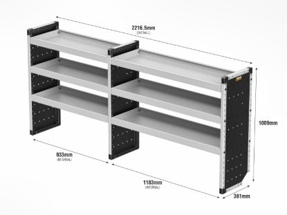 Picture of Van Guard Bronze Trade Van Racking Package - Offside for Citroen Dispatch 2016-Onwards | L3 | H1 | TVR-B-019-OS
