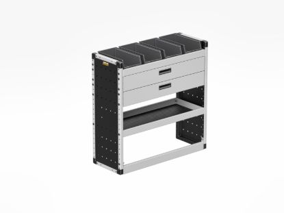Picture of Van Guard Gold Trade Van Racking Package - Nearside for Vauxhall Combo 2018-Onwards | L2 | H1 | TVR-G-002-NS