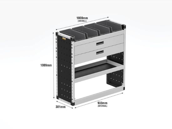 Picture of Van Guard Gold Trade Van Racking Package - Complete Kit for Citroen Berlingo 2018-Onwards | L2 | H1 | TVR-G-002