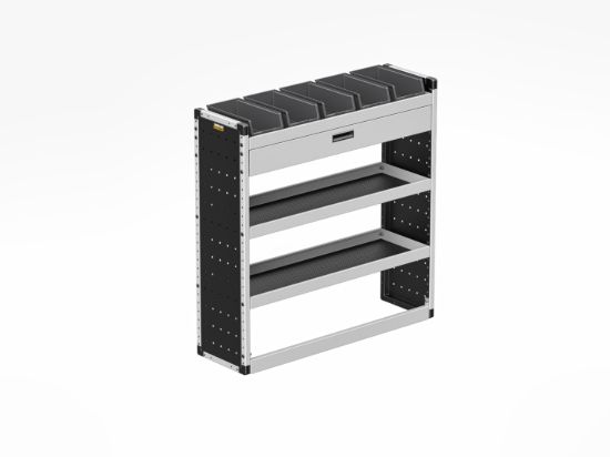 Picture of Van Guard Gold Trade Van Racking Package - Nearside for Ford Transit Custom 2013-2023 | L2 | H2 | TVR-G-004-NS
