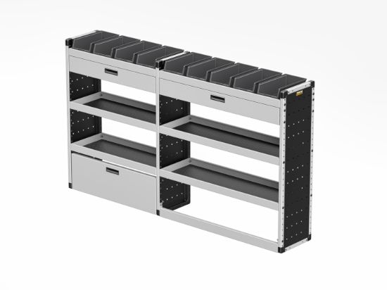 Picture of Van Guard Gold Trade Van Racking Package - Offside for Ford Transit Custom 2013-2023 | L2 | H2 | TVR-G-004-OS