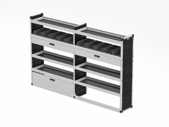 Picture of Van Guard Gold Trade Van Racking Package - Complete Kit for Volkswagen Crafter 2017-Onwards | L3 | H3 | TVR-G-006