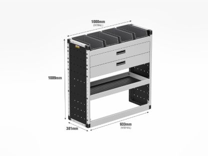 Picture of Van Guard Gold Trade Van Racking Package - Nearside for Renault Trafic 2014-Onwards | L1 | H1 | TVR-G-008-NS