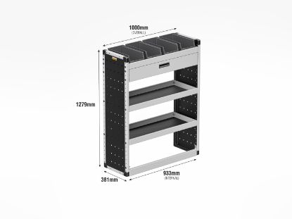 Picture of Van Guard Gold Trade Van Racking Package - Complete Kit for Ford Transit Custom 2013-2023 | L1 | H2 | TVR-G-010