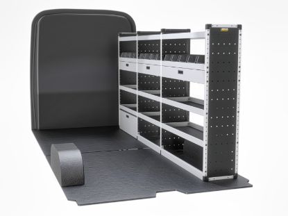 Picture of Van Guard Trade Van Racking - Gold Package - Drivers Side for Volkswagen Crafter 2017-Onwards | L4 | H3 | TVR-G-012-OS